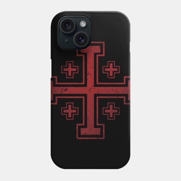 Kingdom of Jerusalem Cross Phone Case by Beltschazar