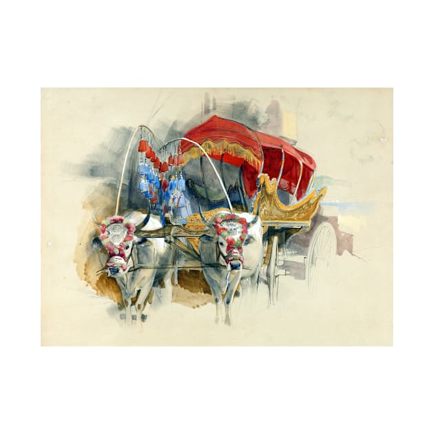 John Frederick Lewis A Turkish Araba Drawn by Two White Oxen, Constantinople by pdpress