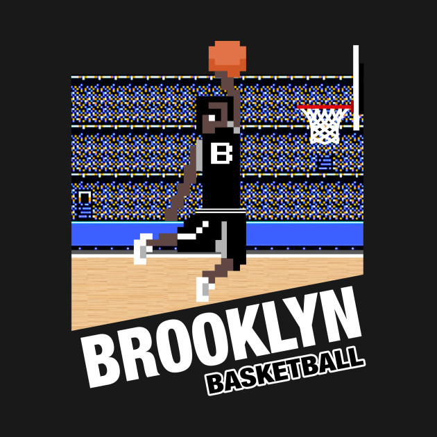 Brooklyn Basketball 8 bit pixel art cartridge design ...