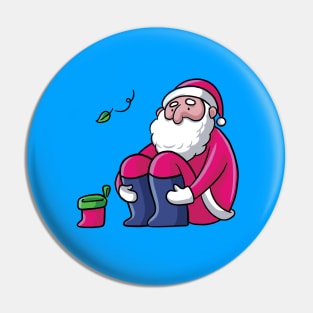 Santa Claus quarantine on Lonely Christmas... Pin