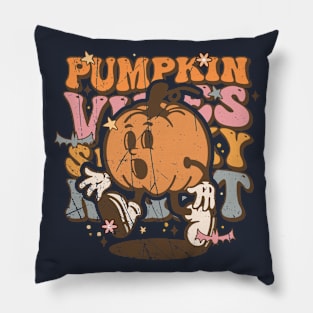 Pumpkin vibes spooky night Pillow