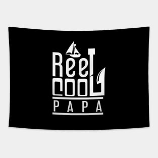 'Reel Cool Papa' Awesome Fishing Father's Day Gift Tapestry