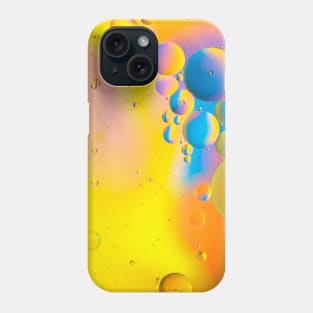 Abstract - Oil and Water on a Coloured background Phone Case