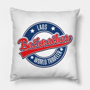 laos backpacker world traveler Pillow