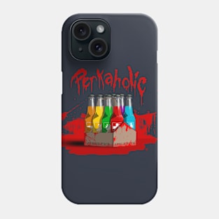 Zombie 8-Pack Bloodied Perkaholic on Navy Blue Phone Case