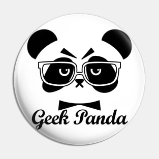 Geek Panda Wear Glasses Pin