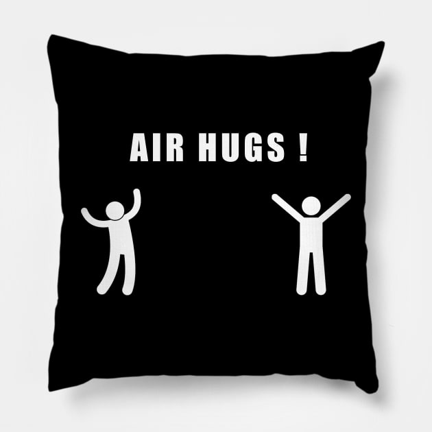 Social distancing - funny air hugs Pillow by Flipodesigner