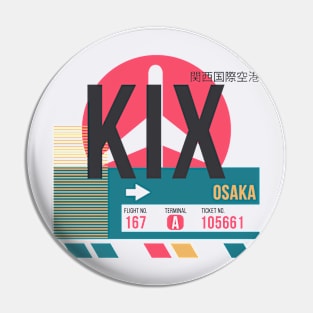 Osaka (KIX) Airport Code Baggage Tag A Pin