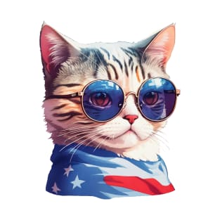 Cool Ameowica Patriot T-Shirt