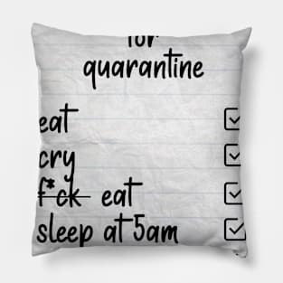 To-Do List Quarantine Pillow