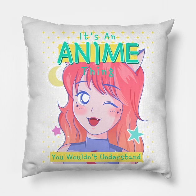 Anime Thing Pillow by dflynndesigns