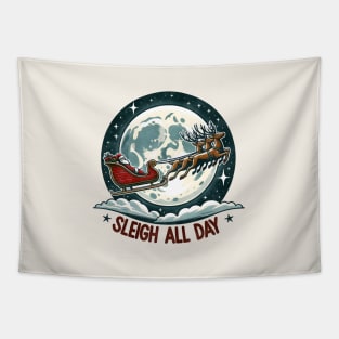 Sleigh All Day Winter Christmas Tapestry