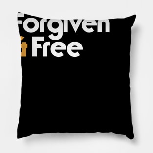 Forgiven and Free christian Pillow