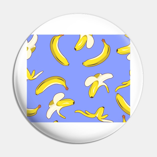 Banana Pattern Pin by timegraf