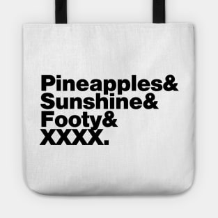 Queensland (XXXX black print) Tote