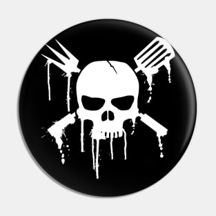 BBQ skull Pin