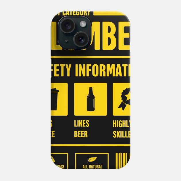 Funny Plumber Safety Information Phone Case by MeatMan