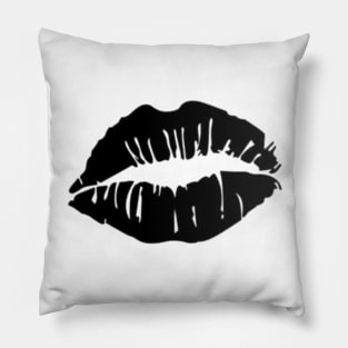 Kiss kiss Black Pillow