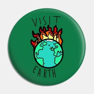 Visit Earth Pin