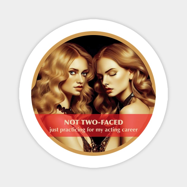 Design for Gemini with Funny Quotation_1 Magnet by thematics