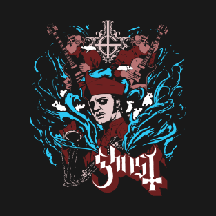 Ghost Retro Dark Red T-Shirt