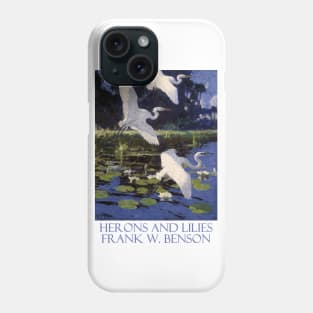 Herons and Lilies by Frank W. Benson Phone Case