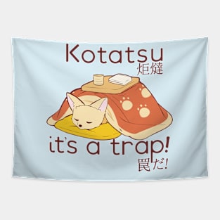 Fennec Fox in a Kotatsu it's a trap Tapestry