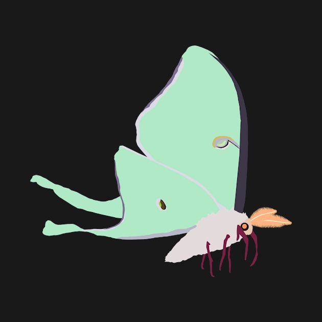 Luna Moth by stargatedalek