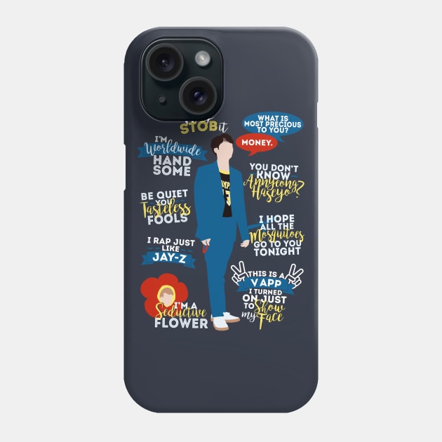 BTS Jin Quotes Phone Case by ZeroKara