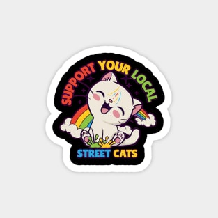 Support Your Local Street Cats Magnet