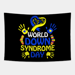 World Down Syndrome Day T-shirt Support and Awareness 3.21 Tapestry