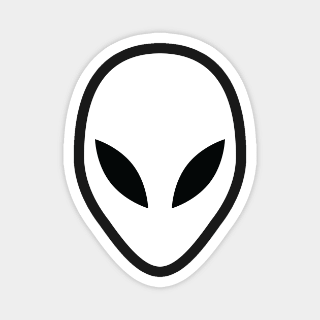 Alien Face Magnet by DubyaTee
