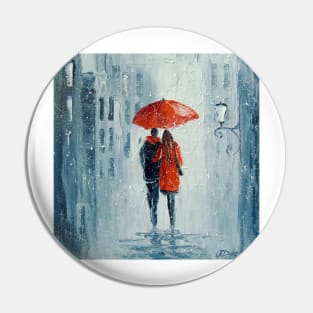 Romantic walk Pin