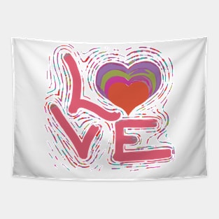 Pride Bi Love Bisexual T-Shirt Heart Lgbtq Tapestry