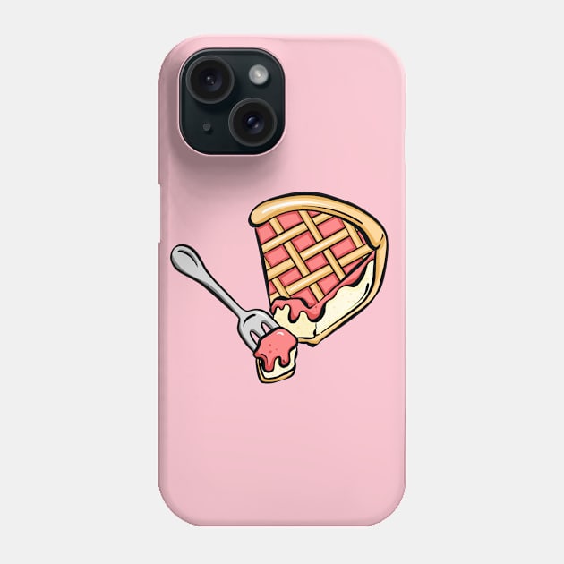 Strawberry Sweet Pie Cake Phone Case by Squeeb Creative