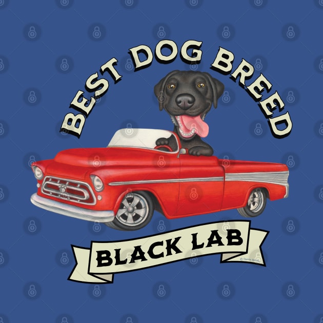 Black Lab Best Dog Breed by Danny Gordon Art