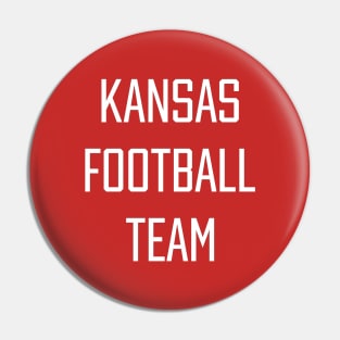 Kansas Football Team Pin