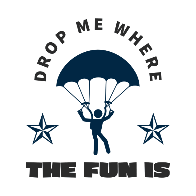 Skydive Parachute Jump Parachutist by Foxxy Merch