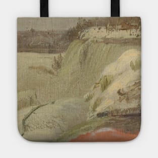 Niagara Falls in the Snow, Seen from Goat Island by Frederic Edwin Church Tote