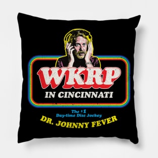 Dr. Johnny Fever WKRP in Cincinnati Pillow