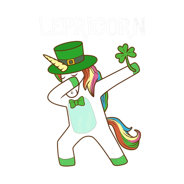 Dabbing Lepricorn Irish Unicorn St Patricks Day Tee by Macy XenomorphQueen