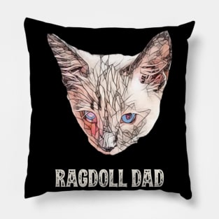 Ragdoll Dad Father's Day Gift Pillow