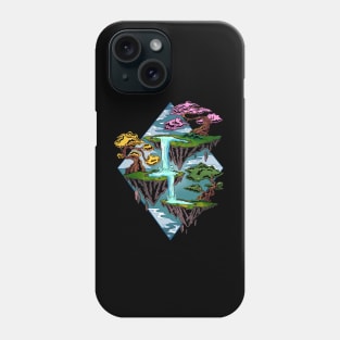 Enchanting Serenity: The Magic of Japanese Bonsai Trees on Floating Islands Phone Case