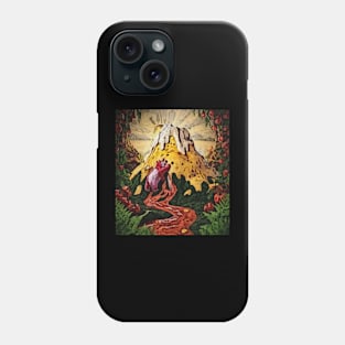 bear climbing cheese mountain Phone Case