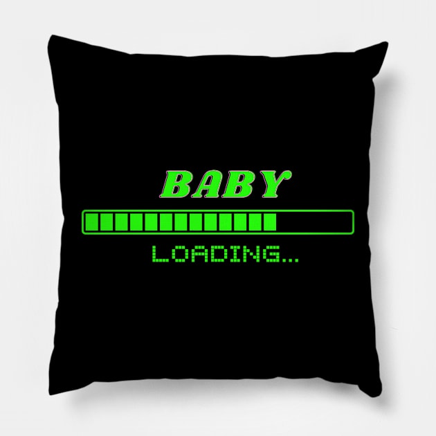 Baby loading Pillow by Weird Lines