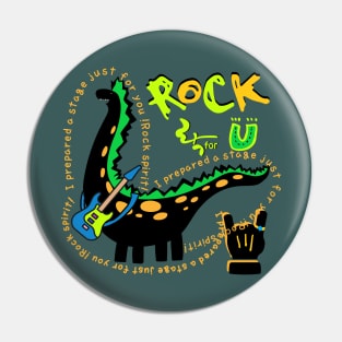 rock spirit, dinosaur Pin