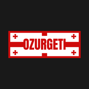 Ozurgeti City in Georgian Flag Design T-Shirt