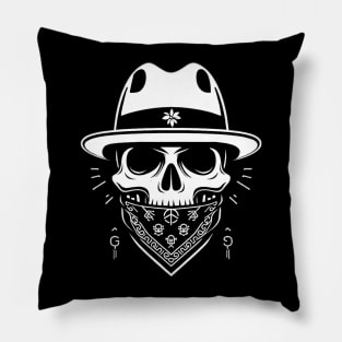 Gangster skull Pillow