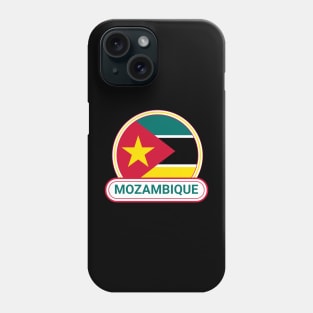 Mozambique Country Badge - Mozambique Flag Phone Case