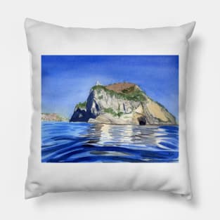 Lighthouse in Campania Pillow